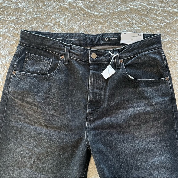 AG Jeans Women’s Clove Relaxed Vintage Straight Black Metropolis Size 30 NWT - Picture 6 of 13